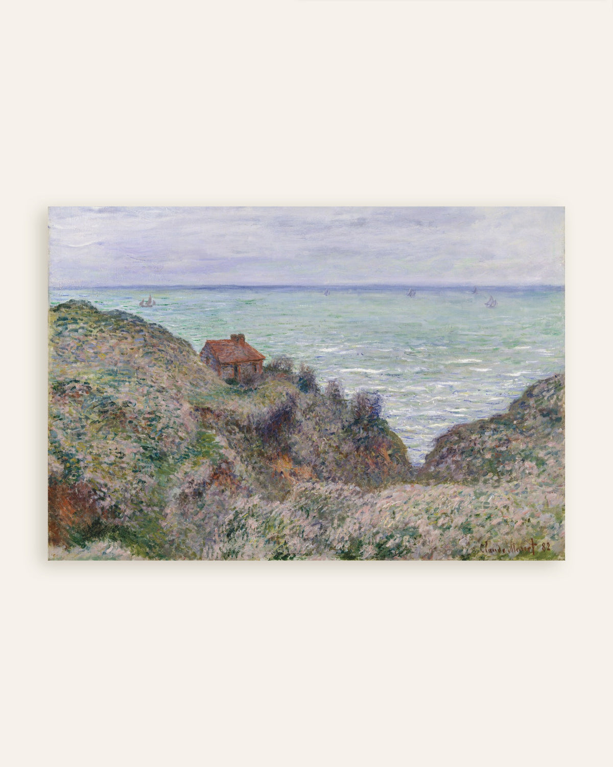 Poster La capanna del doganiere (1882) di Claude Monet, miniatura