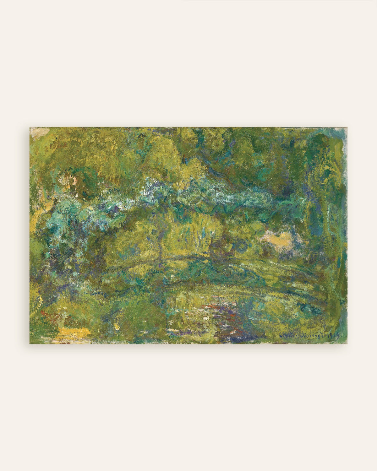 Poster La passerella sullo stagno delle ninfee (1919) di Claude Monet, miniatura