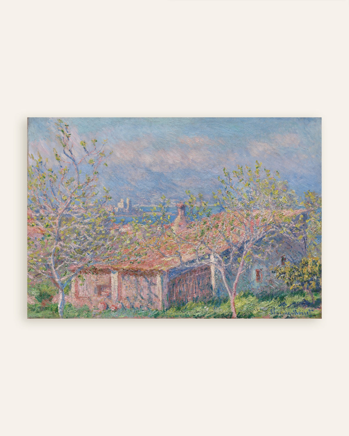 Poster La casa del giardiniere ad Antibes (1888) di Claude Monet, miniatura