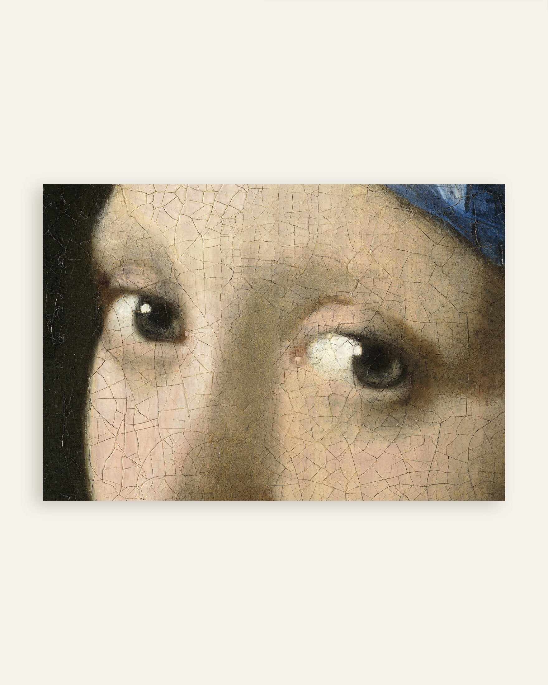 Poster of The Gaze - Eyes from Vermeer’s Girl with a Pearl Earring, thumbnail