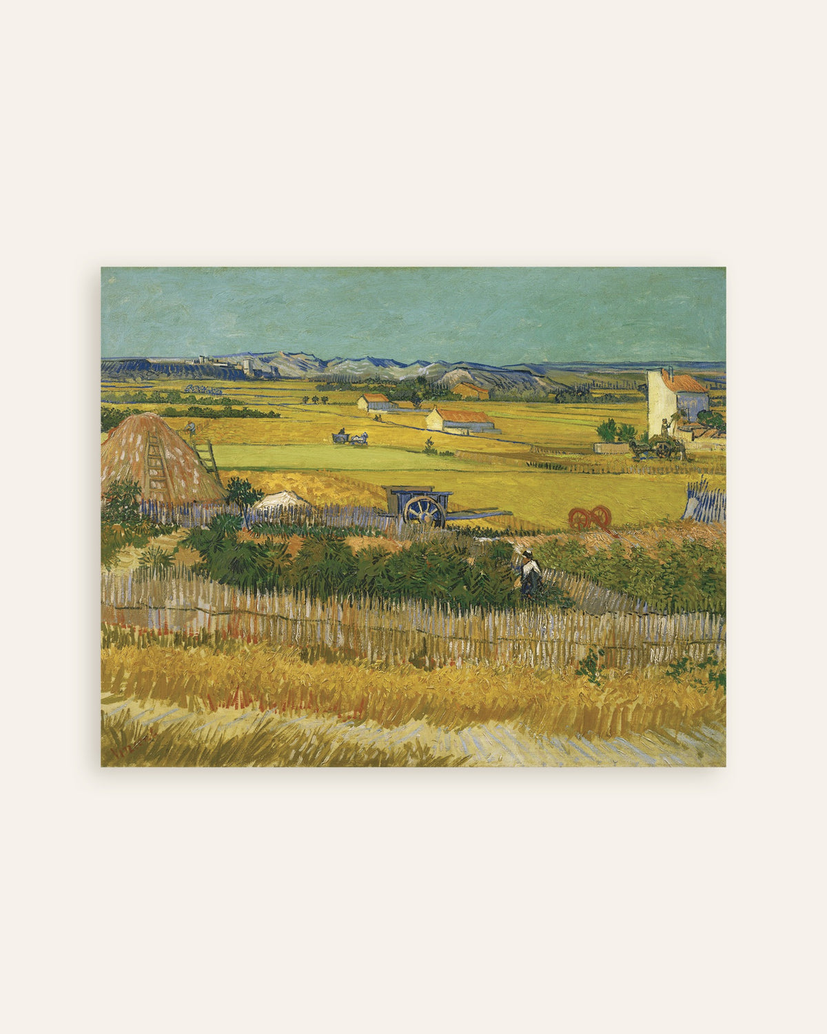 Poster de Il raccolto (1888) di Vincent van Gogh, miniatura