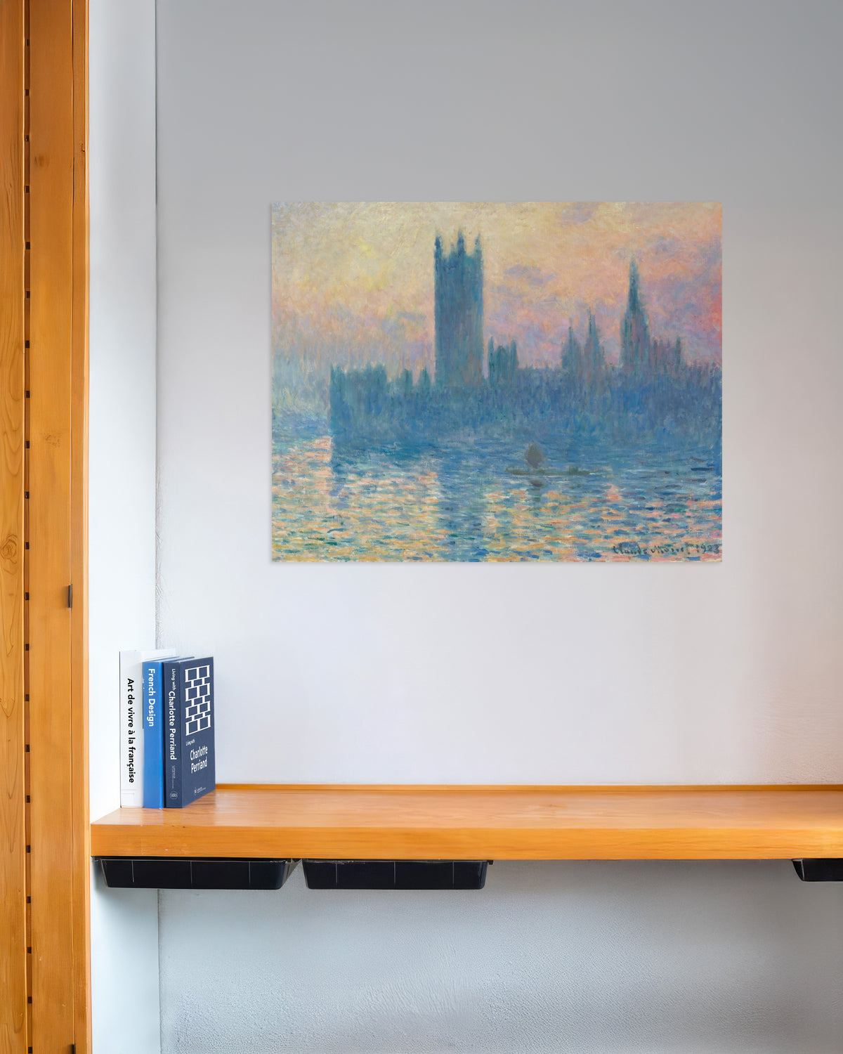 Poster Il Parlamento, tramonto (1903) di Claude Monet