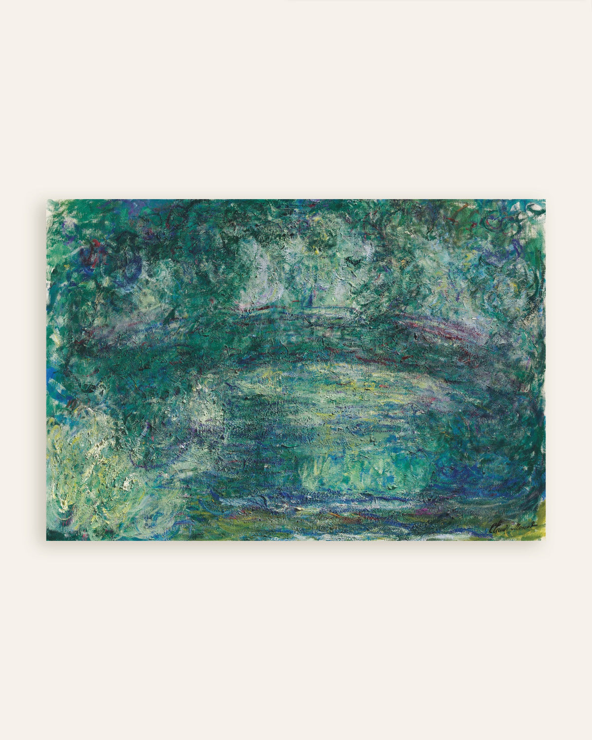 Poster Il ponte giapponese (1918–1924) di Claude Monet, miniatura