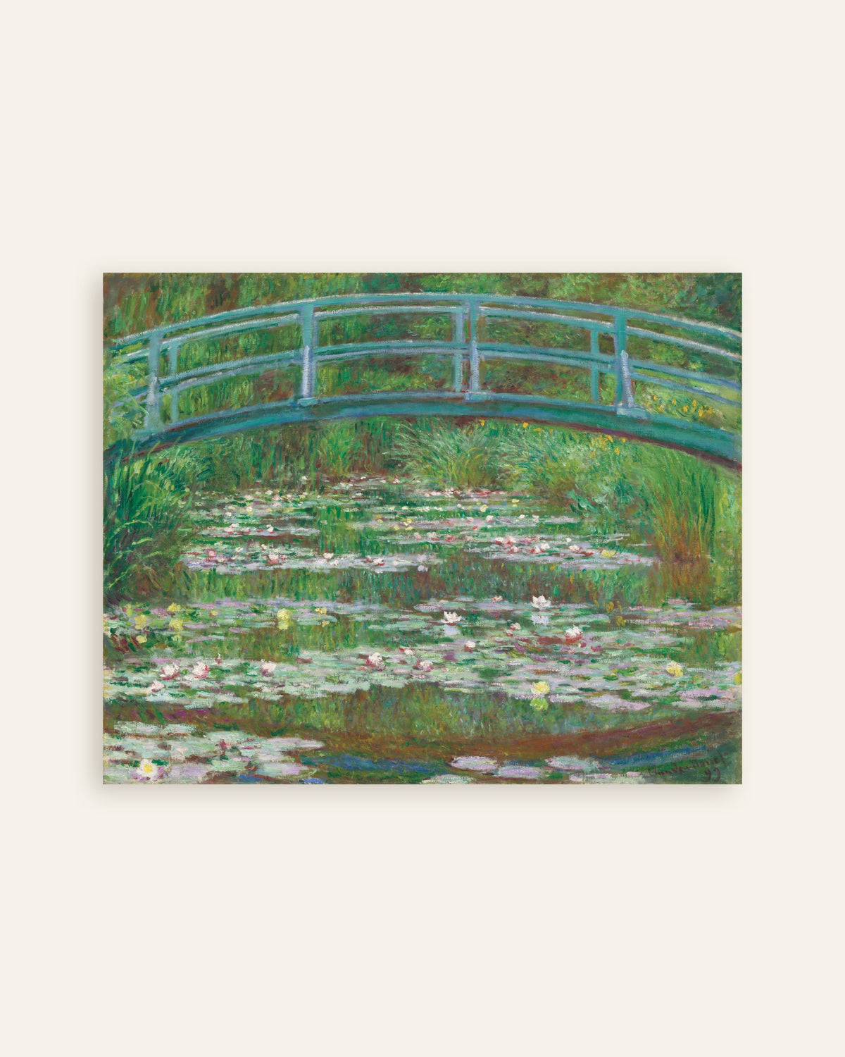 Poster Il ponte giapponese (1899) di Claude Monet, miniatura