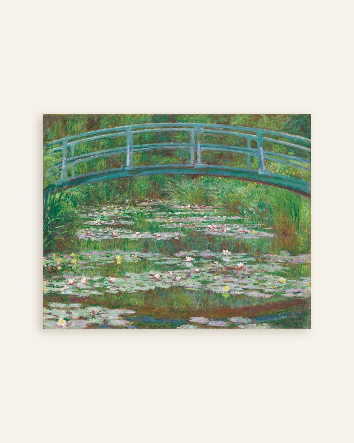 Poster Il ponte giapponese (1899) di Claude Monet, miniatura