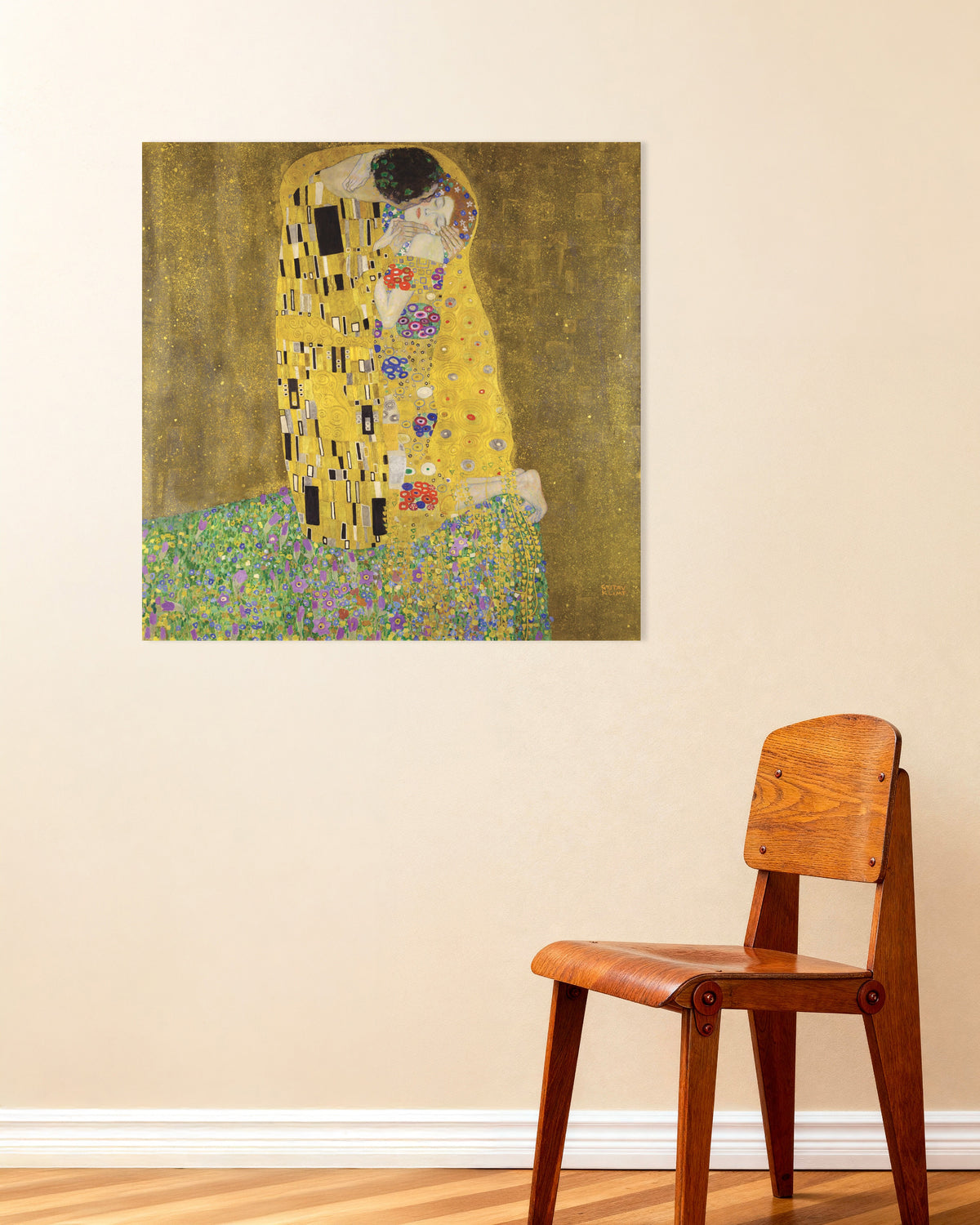 Poster Il bacio (1907–1908) di Gustav Klimt