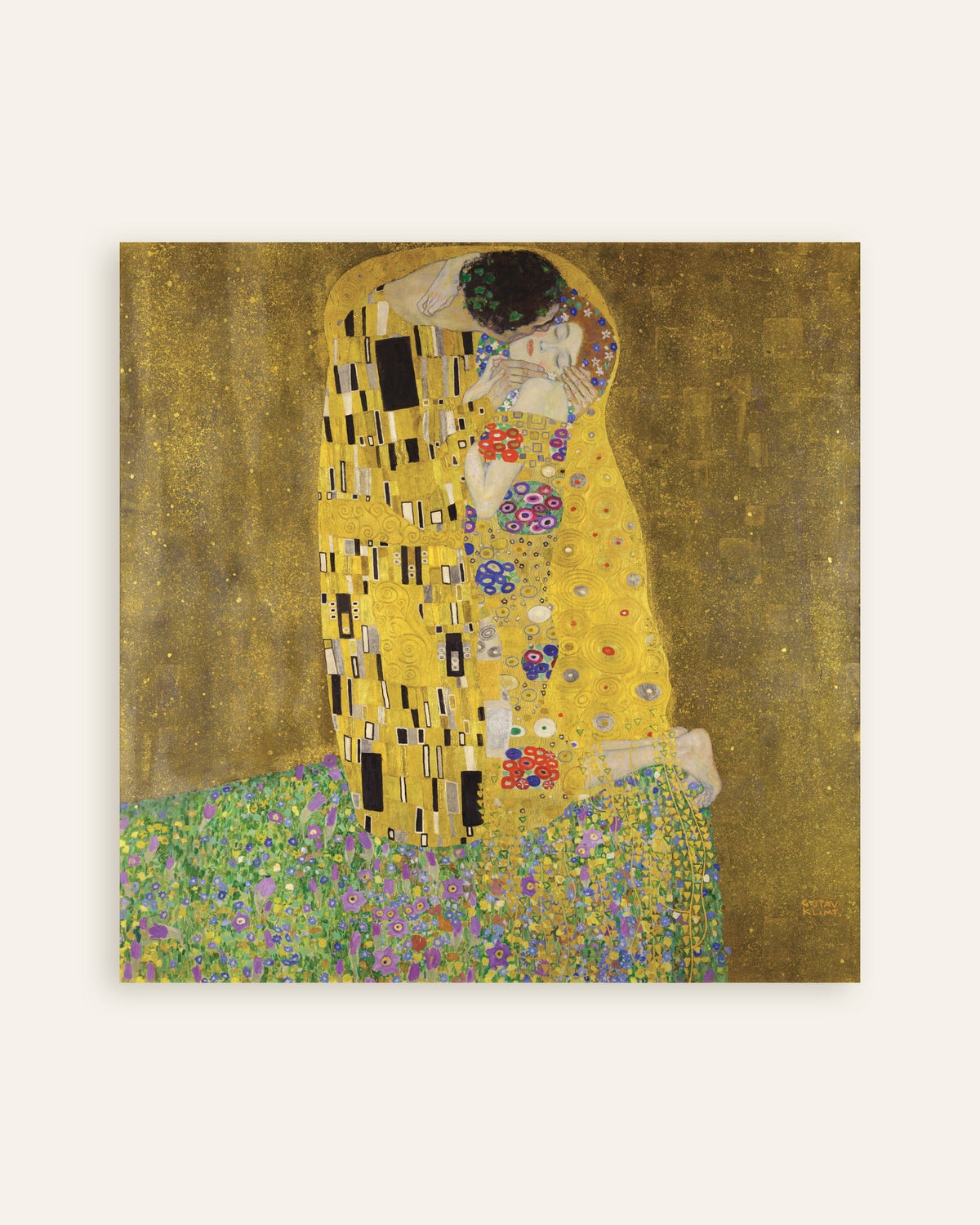 Poster Il bacio (1907–1908) di Gustav Klimt, miniatura