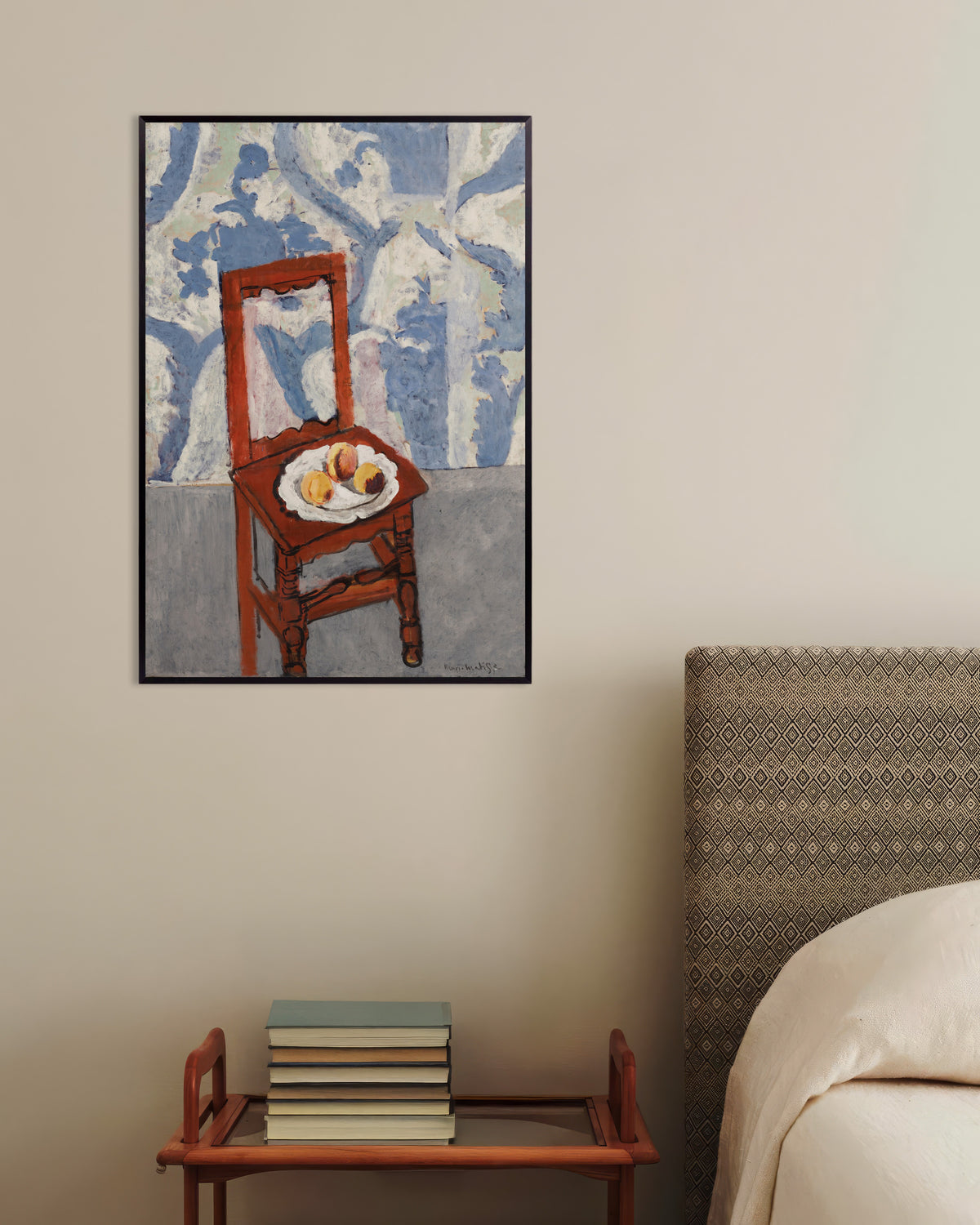 Poster di La sedia Lorraine (1919) di Henri Matisse, con cornice metallica