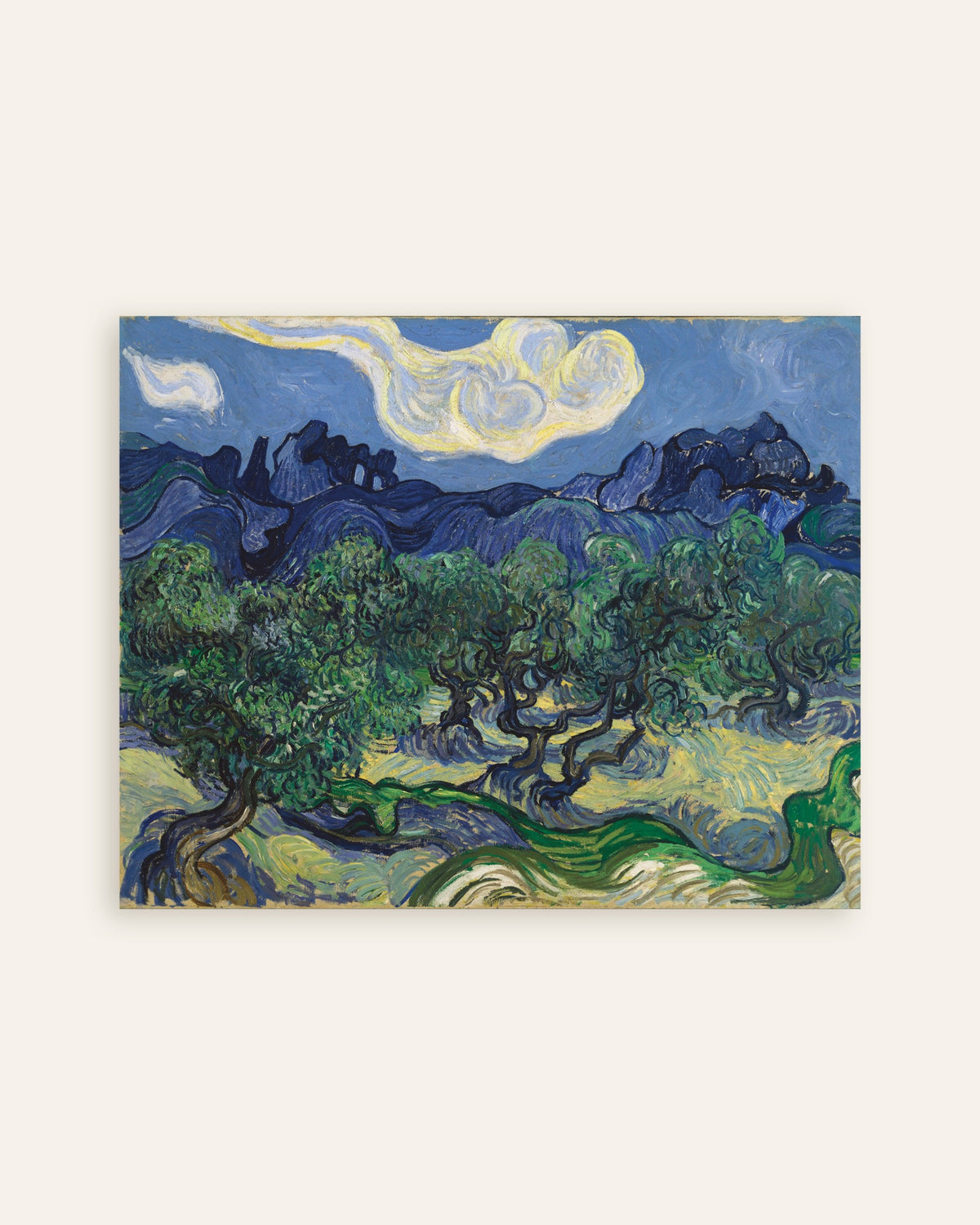 Poster de Gli ulivi (1889) di Vincent van Gogh, miniatura
