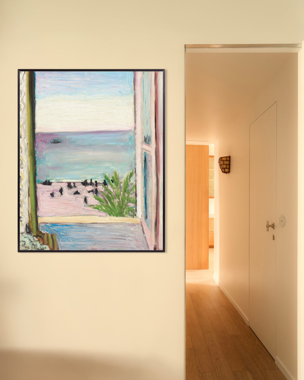 Poster di La finestra aperta (1918) di Henri Matisse, con cornice in metallo