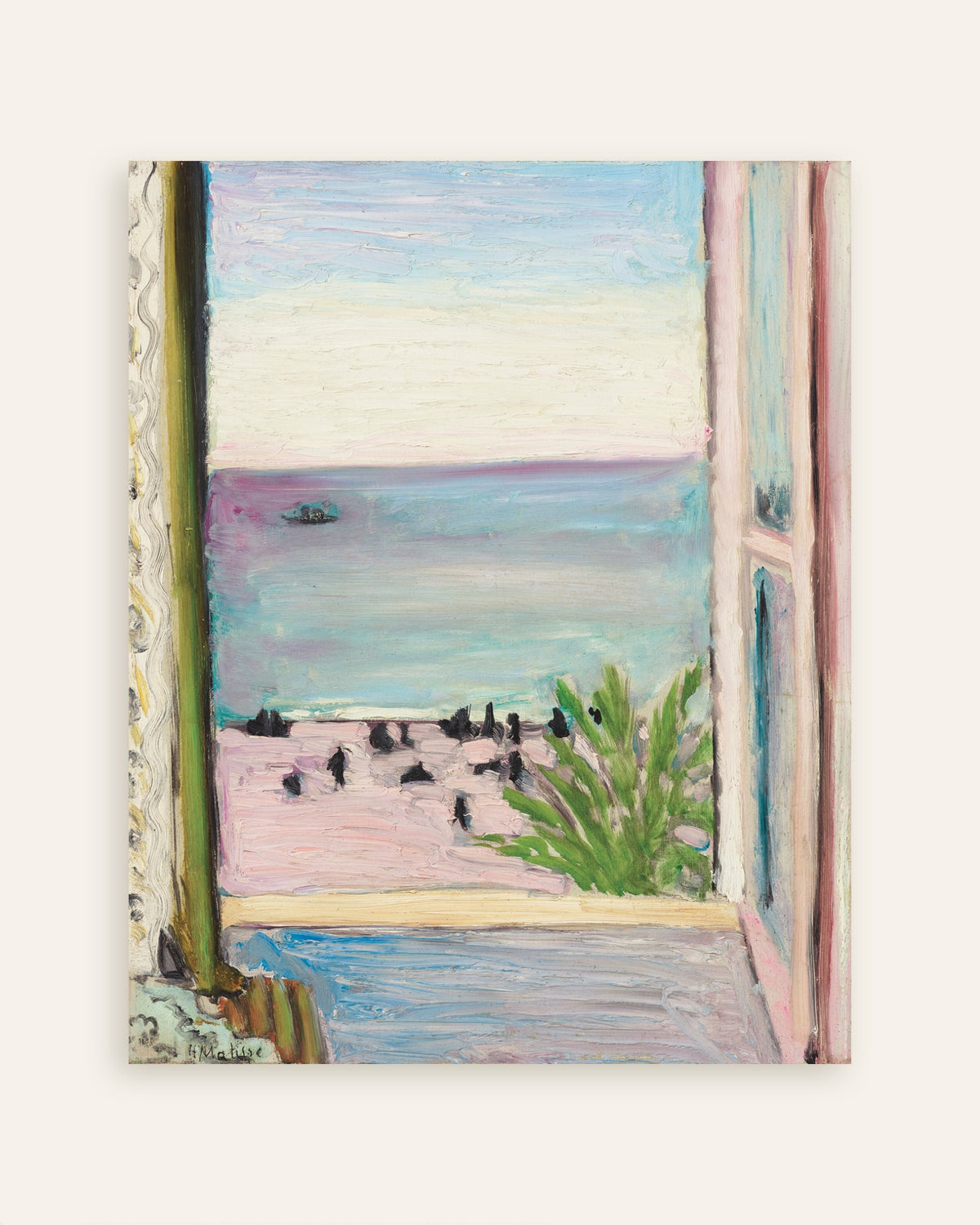 Poster di La finestra aperta (1918) di Henri Matisse, miniatura