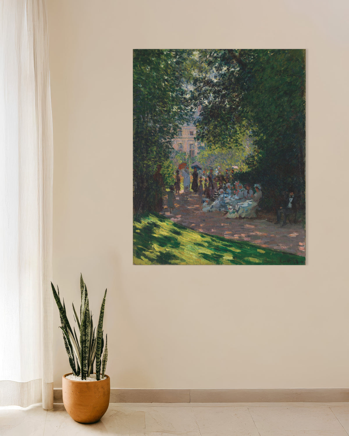 Poster Il Parc Monceau (1878) di Claude Monet