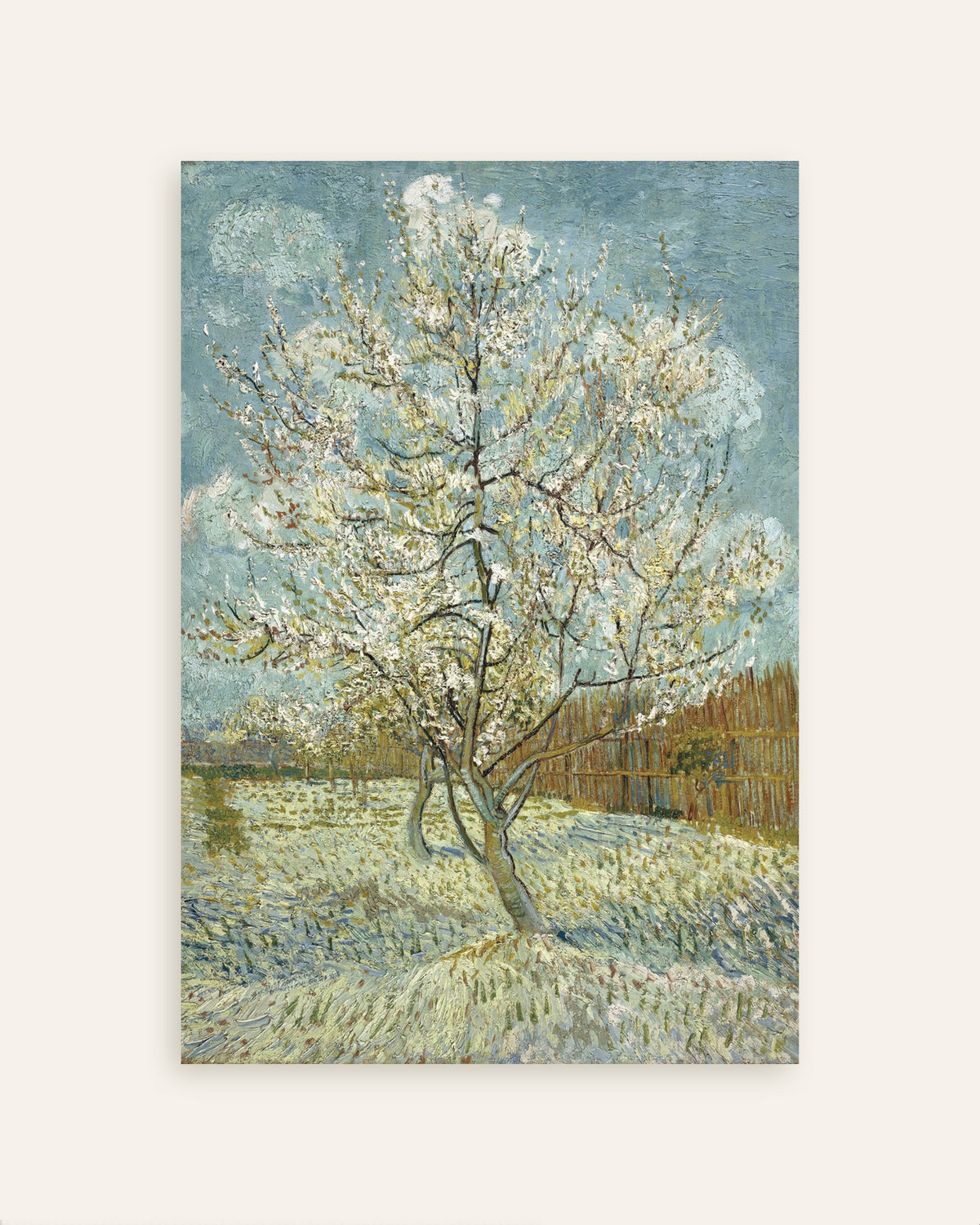 Poster di Il pesco in fiore (1888) di Vincent van Gogh, miniatura