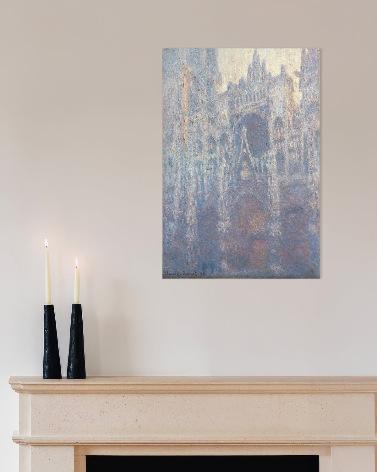 Poster Il portale della cattedrale di Rouen nella luce del mattino (1894) di Claude Monet