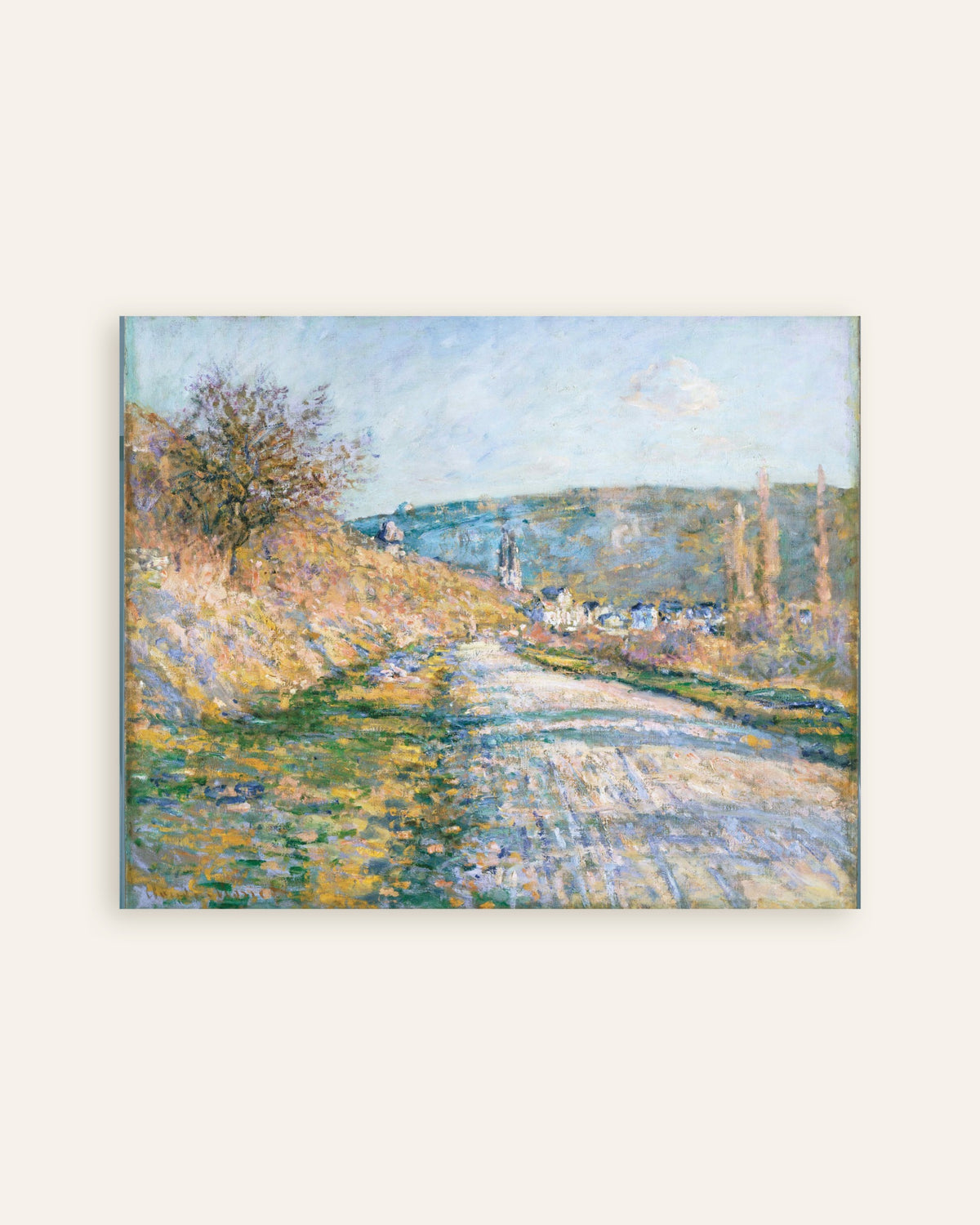 Poster La strada per Vétheuil (1879) di Claude Monet, miniatura