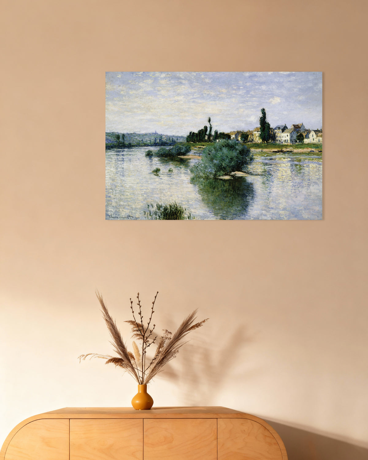 Poster La Senna a Lavacourt (1880) di Claude Monet
