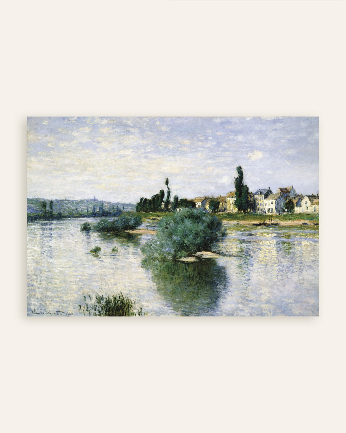 Poster La Senna a Lavacourt (1880) di Claude Monet, miniatura