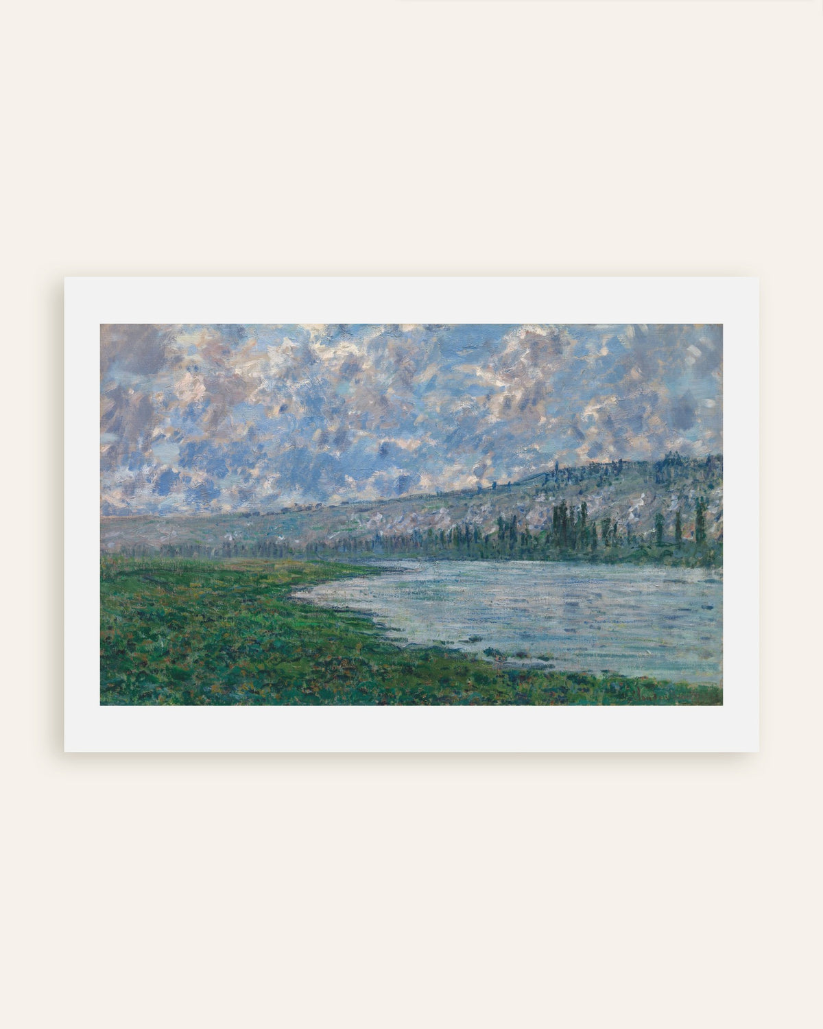 Poster La Senna a Vétheuil (1880) di Claude Monet, miniatura