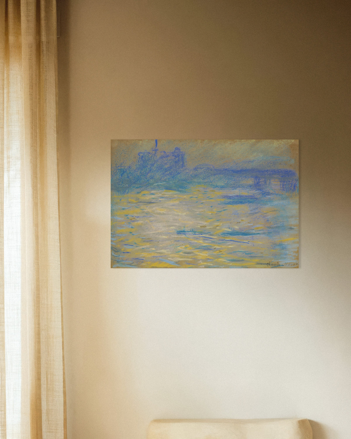 Poster Il Tamigi (1901) di Claude Monet