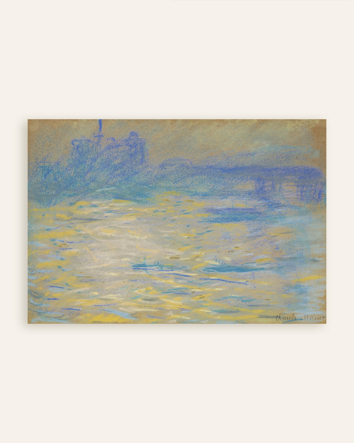 Poster Il Tamigi (1901) di Claude Monet, miniatura