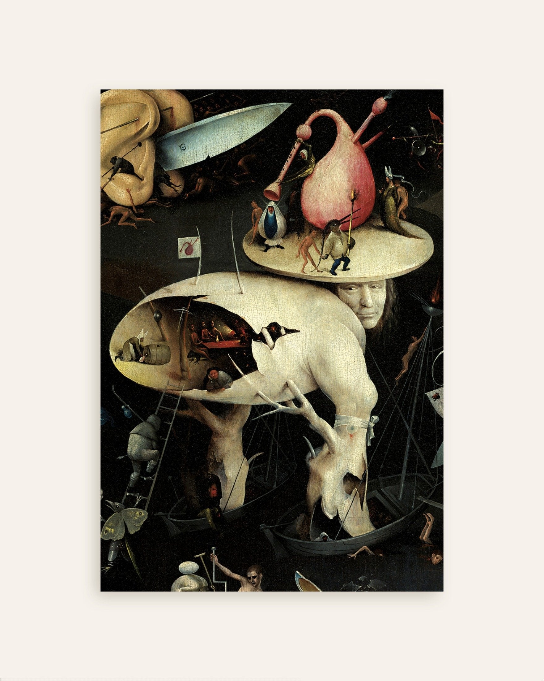 Poster of The tree-man of hell - Detail from The Garden of Earthly Delights, thumbnail