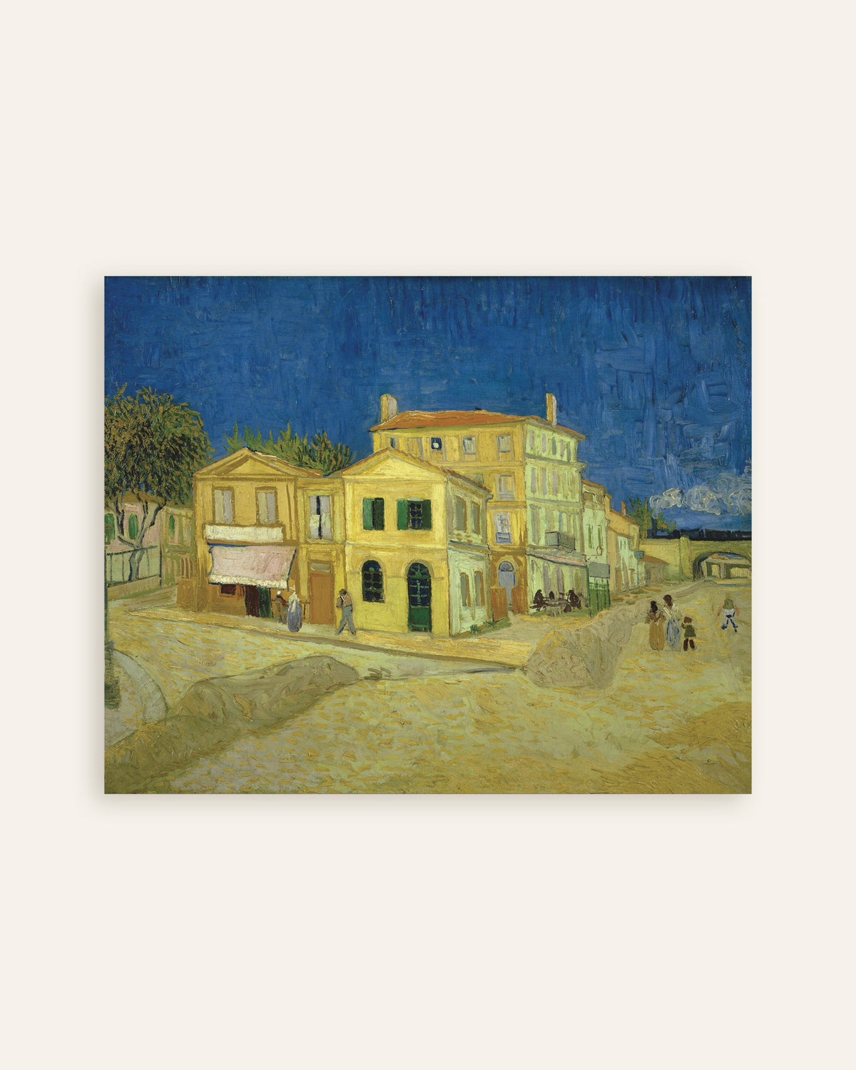 Poster di La casa gialla, La strada (1888) di Vincent van Gogh, miniatura