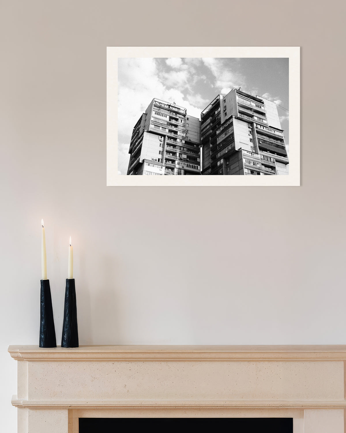 Poster «Due torri gemelle tra le nuvole»