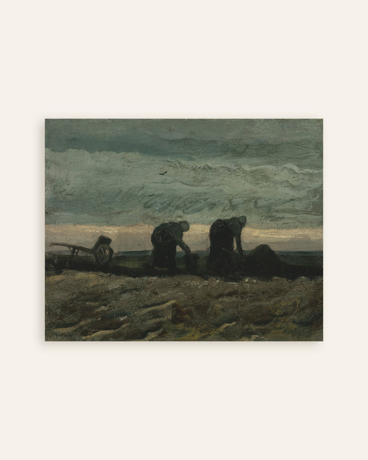 Poster di Due donne sulla brughiera (1883) di Vincent van Gogh, miniatura