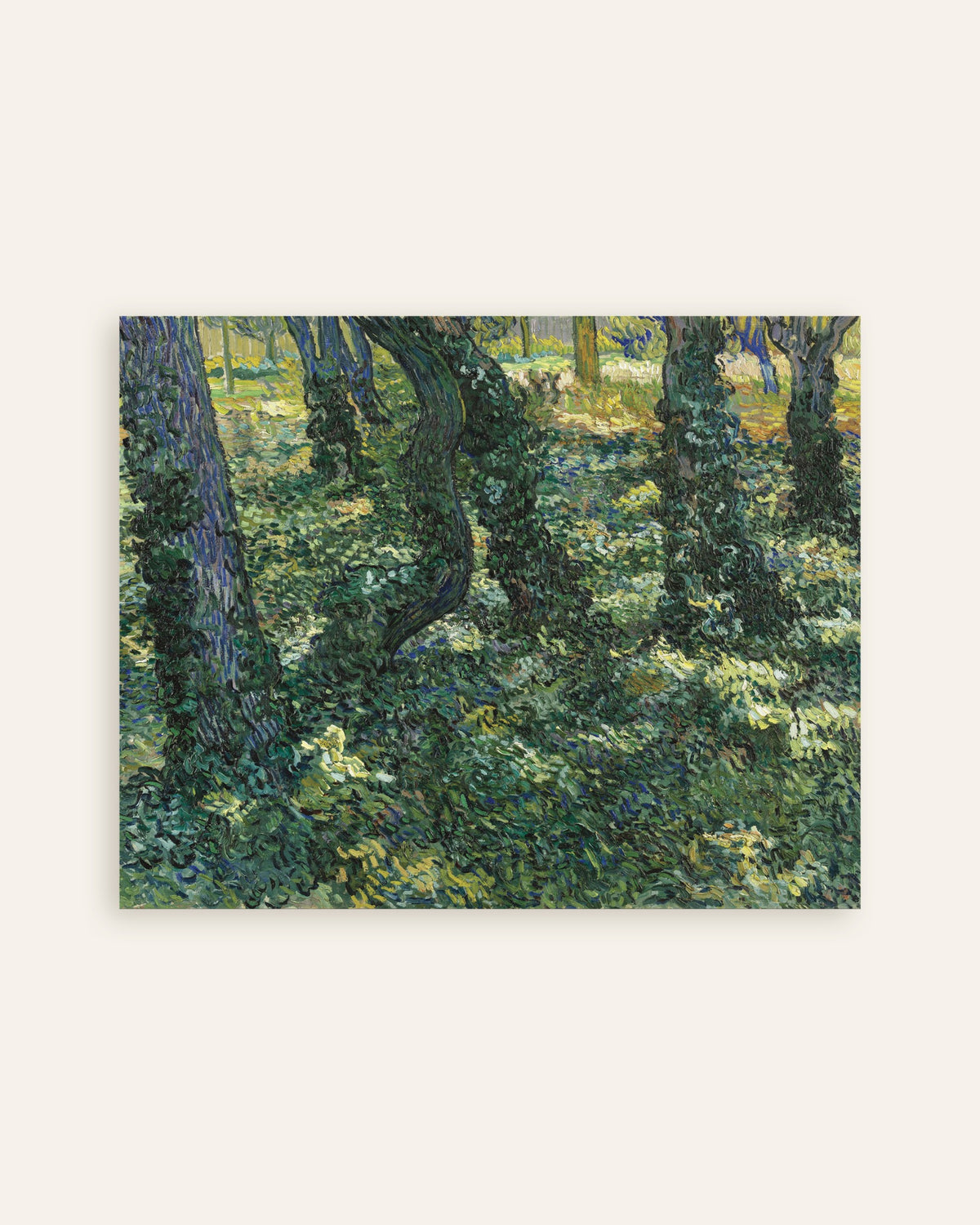 Poster di Sottobosco (1887) di Vincent van Gogh, miniatura