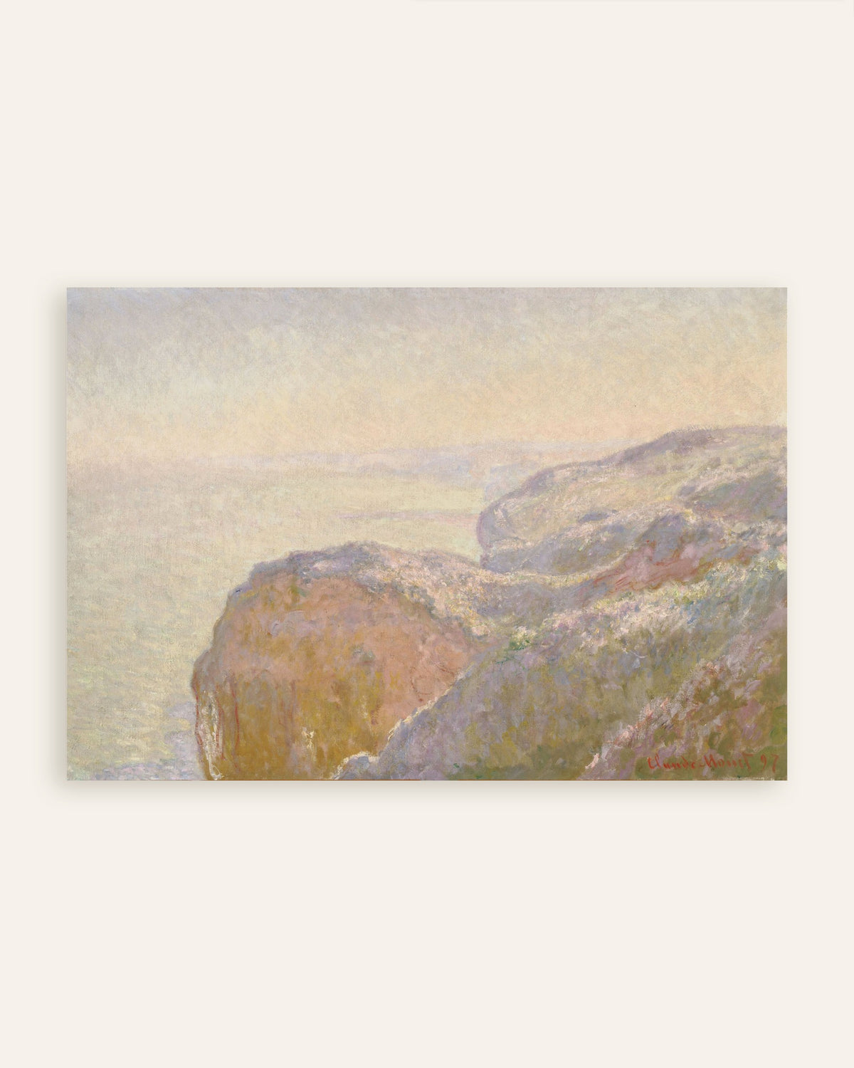 Poster Val-Saint-Nicolas, vicino a Dieppe, mattino (1897) di Claude Monet, miniatura