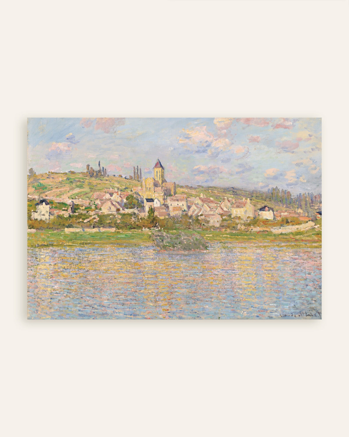 Poster Vétheuil di Claude Monet, miniatura