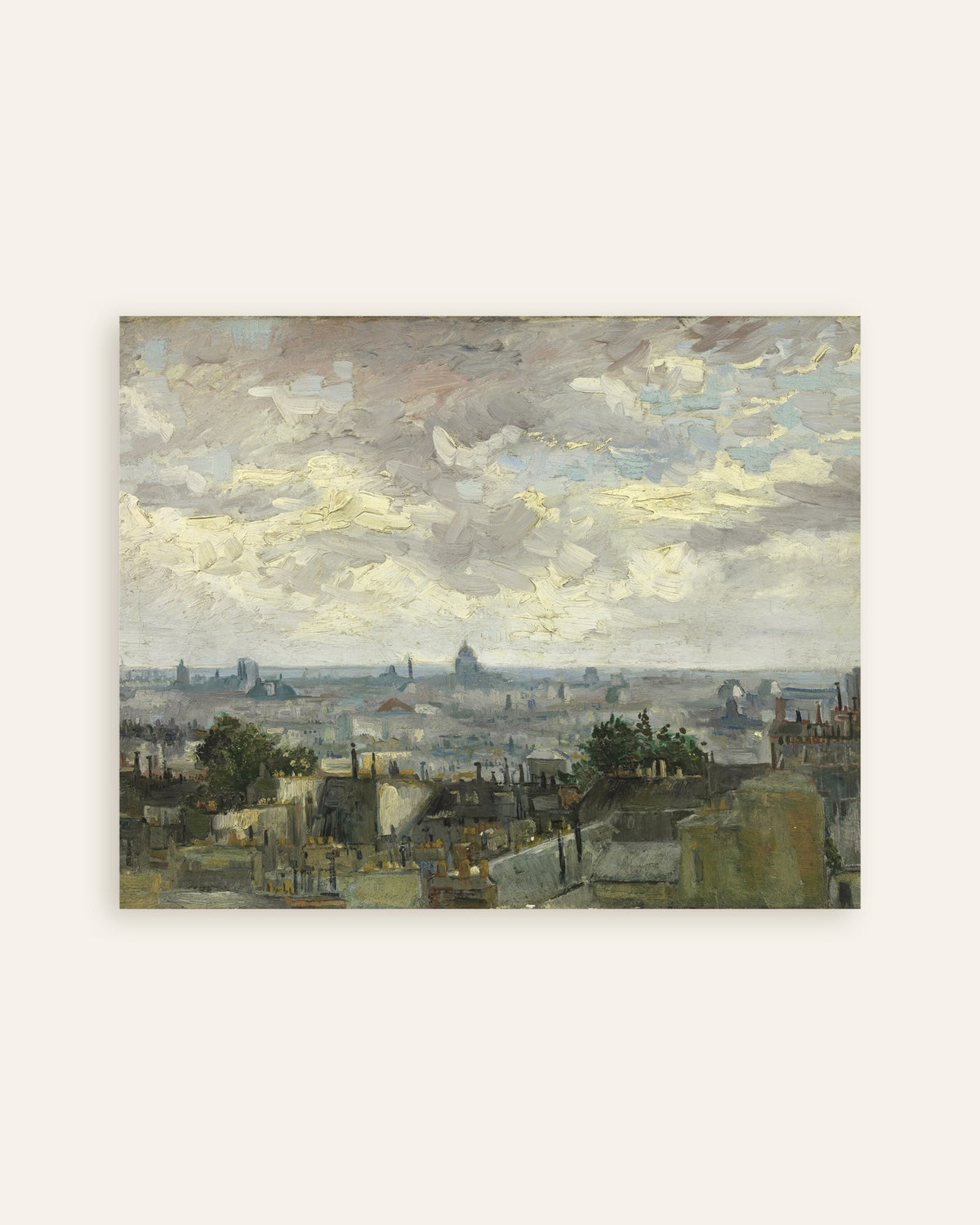 Poster di Veduta di Parigi (1886) di Vincent van Gogh, miniatura