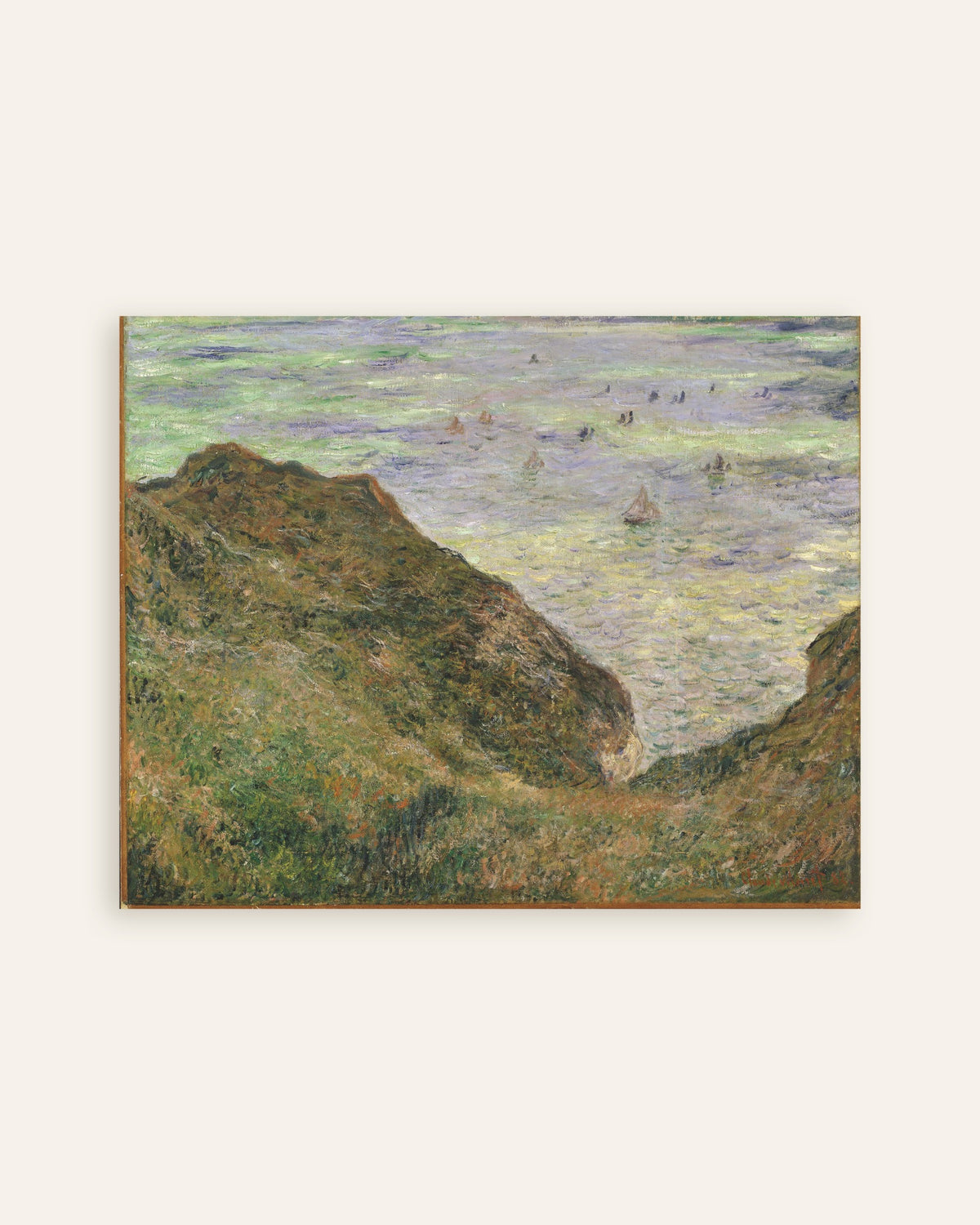 Poster Veduta sul mare (1882) di Claude Monet, miniatura