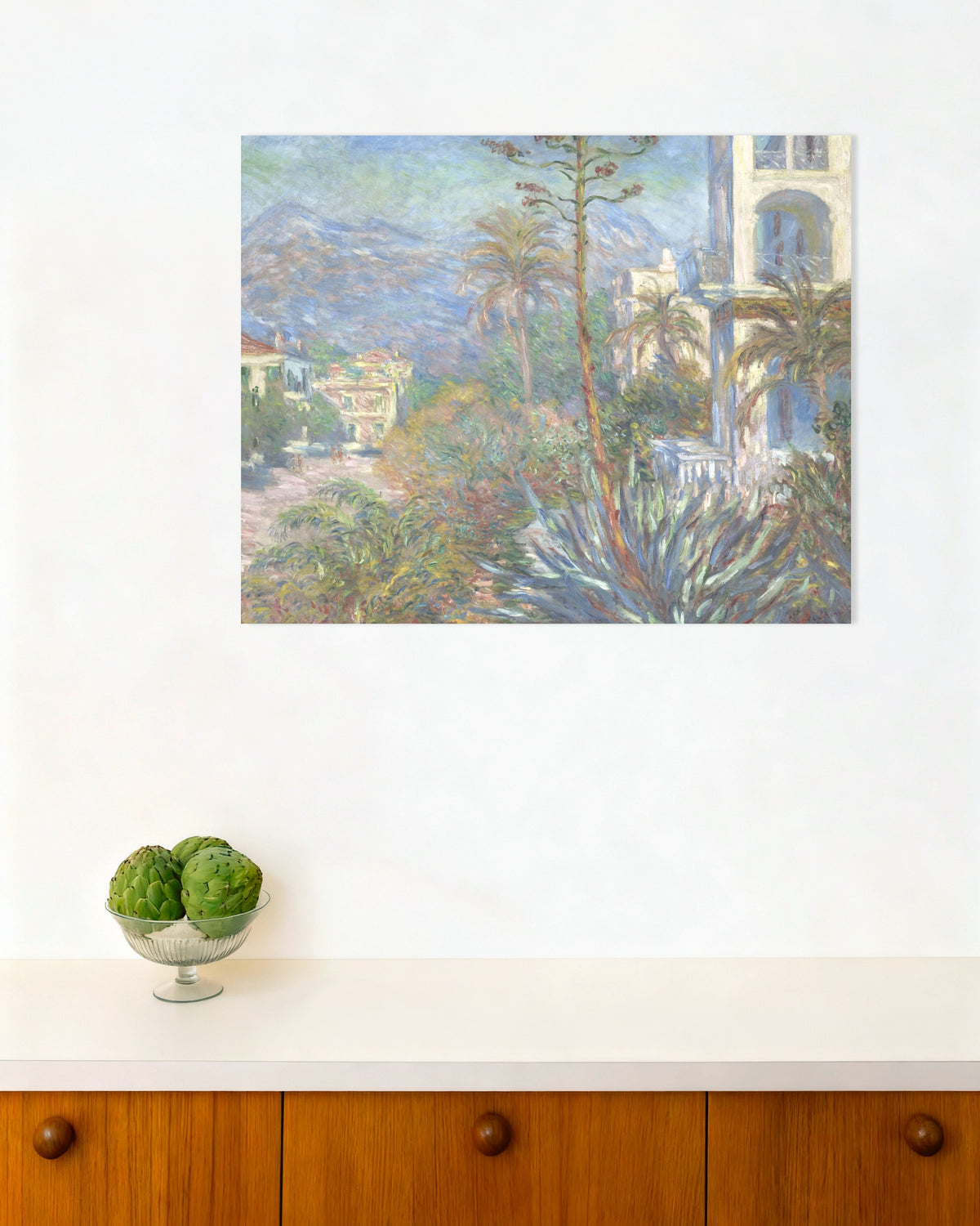 Poster Ville a Bordighera (1884) di Claude Monet