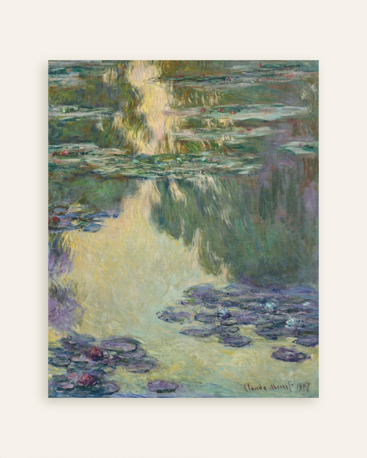 Poster Ninfee (1907) di Claude Monet, miniatura