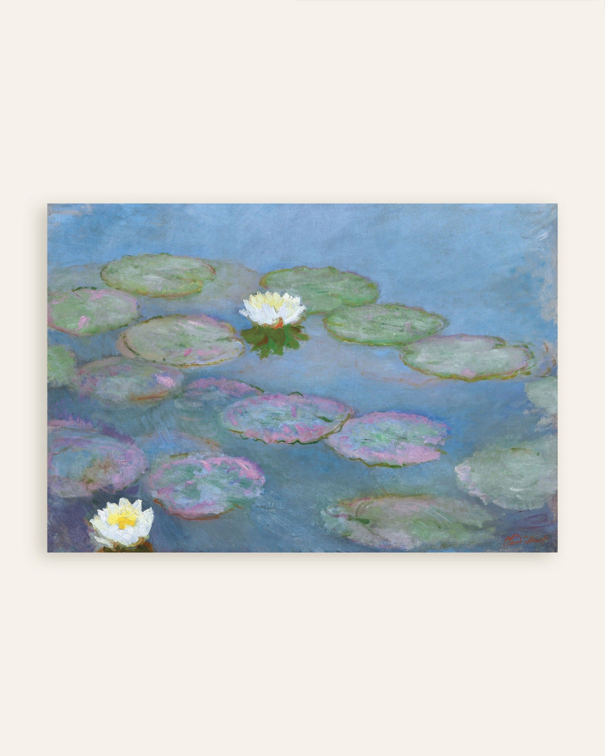Poster Ninfee (circa 1897–1899) di Claude Monet, miniatura
