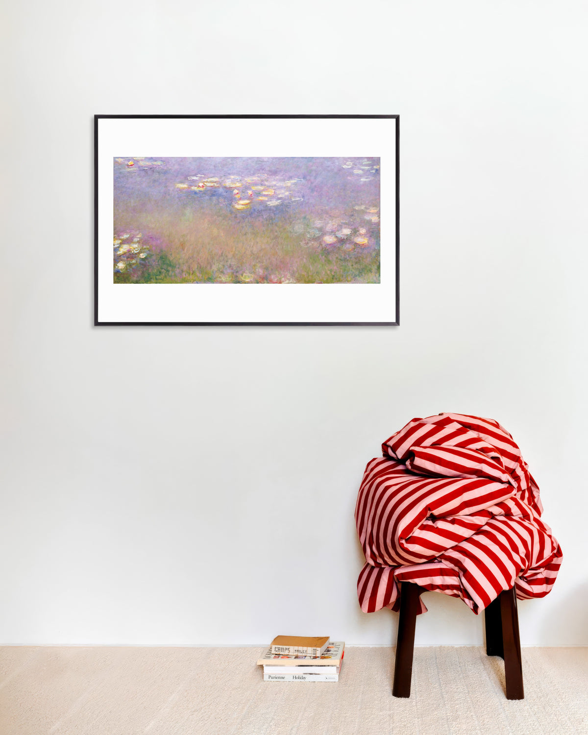 Poster Ninfee (circa 1915–1926) di Claude Monet con cornice in metallo