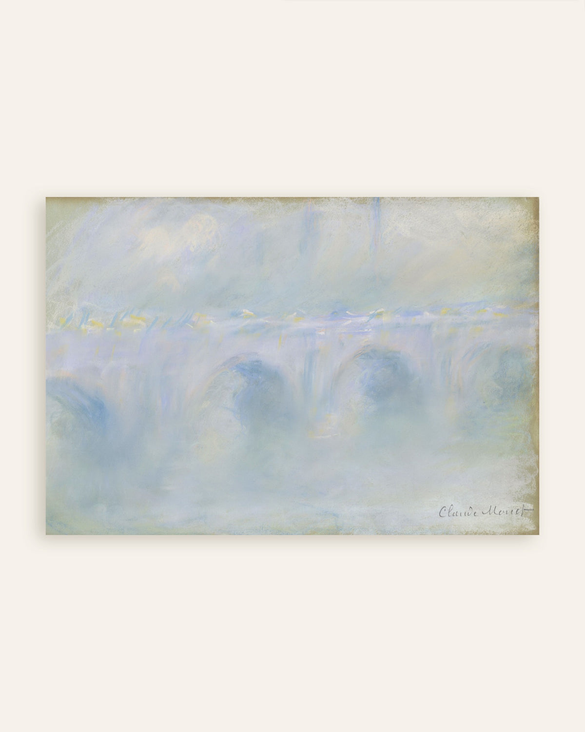 Poster Il ponte di Waterloo (1901) di Claude Monet, miniatura