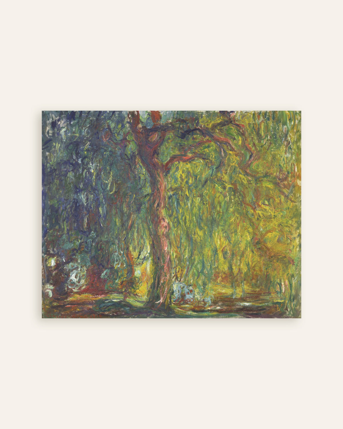 Poster Salice piangente (1918–1919) di Claude Monet, miniatura
