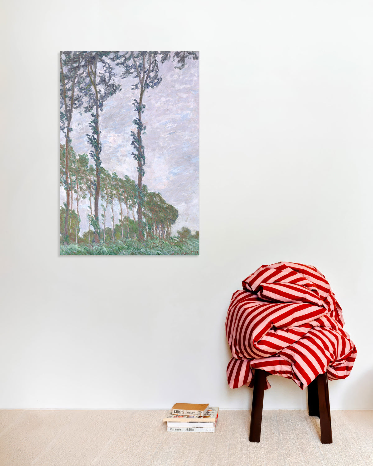 Poster I pioppi, effetto di vento (1891) di Claude Monet