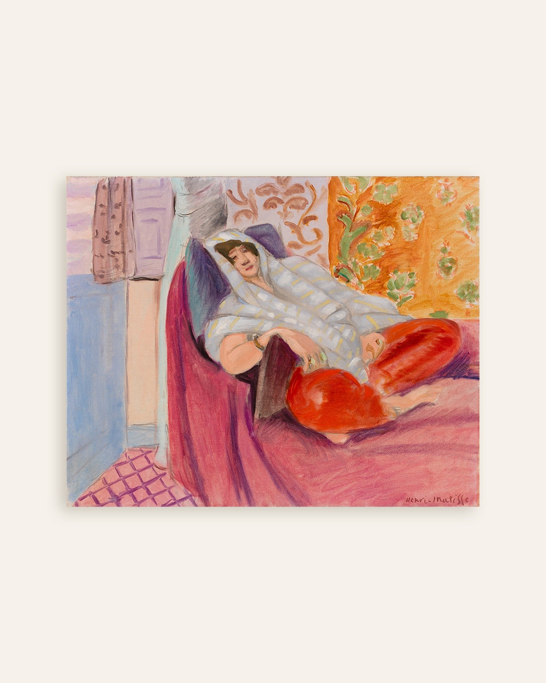 Poster of Woman reclining (1921) by Henri Matisse, thumbnail