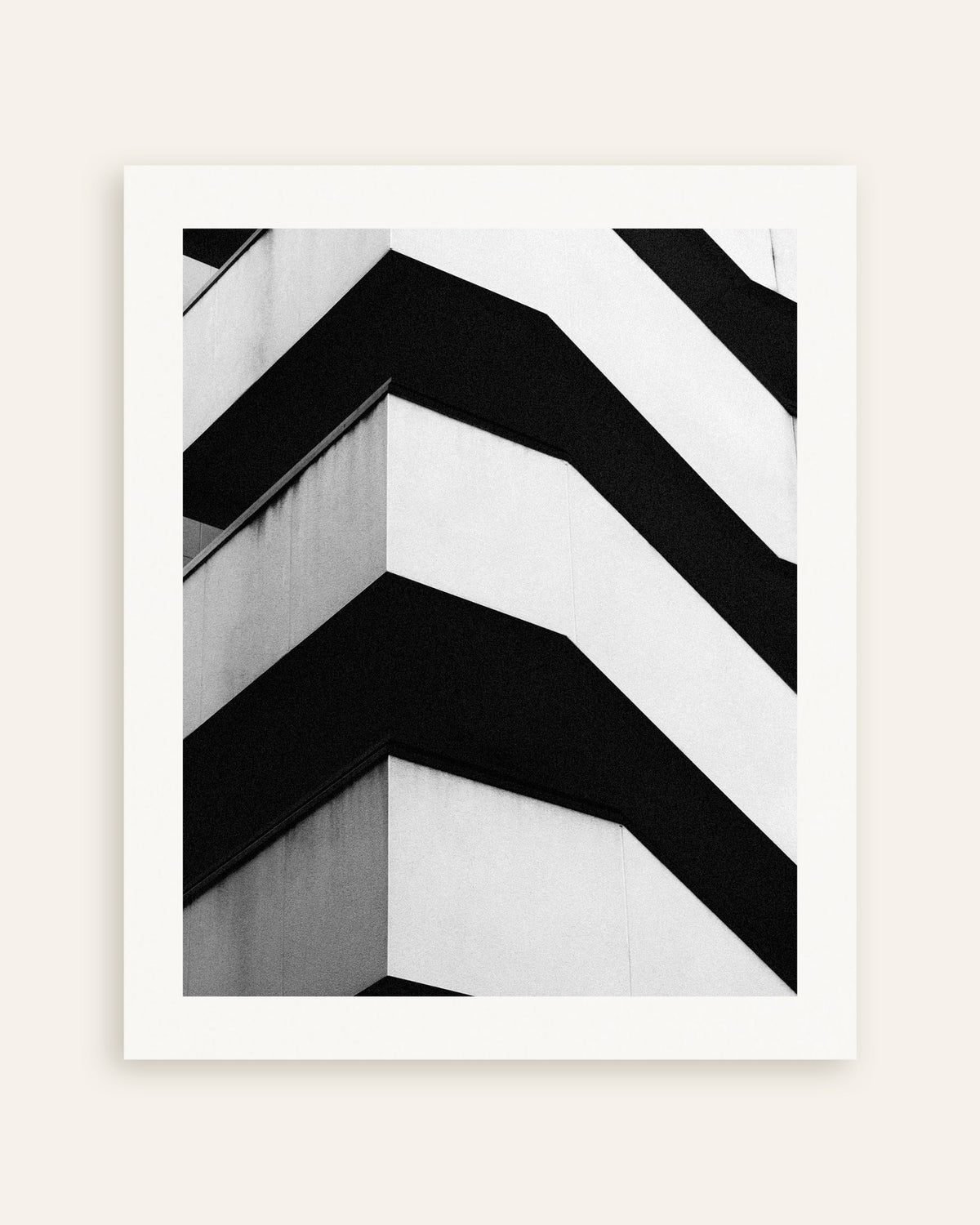 Poster «Balconi in cemento a zigzag», miniatura